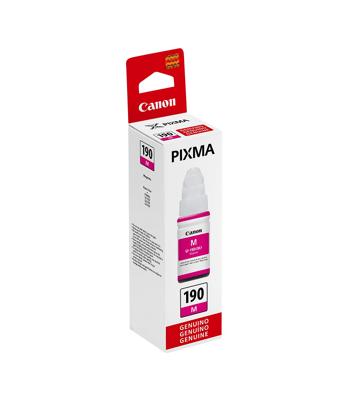 BOTELLA CANON GI-190M MG 70ml/PIXMA G1100 G1110 G2100 G2101 G2110 G2111 G3100 G3101 G3102 G3110 G4100 G4110