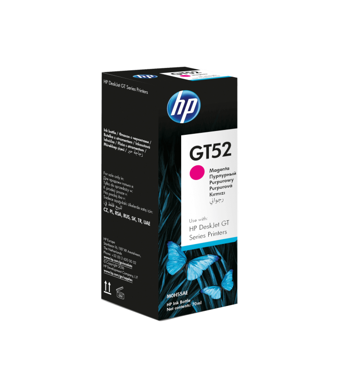 BOTELLA HPINC GT52 M0H55AL MG HP Smart 500 519 530 533 HP Deskjet 5810 5820 HP Ink 418 419 455 457/ 70ml 8000 PAG. 