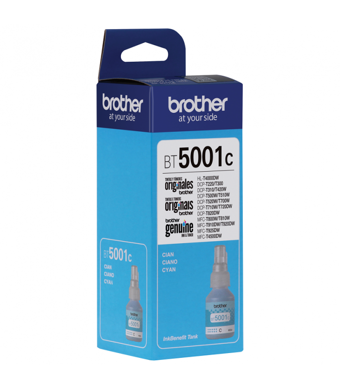 BOTELLA BROTHER BT5001C CYAN 41.8ML/DCP-T300/ DCP-T510W/T710W/ MFC-T910DW 5000PGS