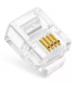 CONECTOR RJ11 10µ 4 HILOS PARA TELEFONO