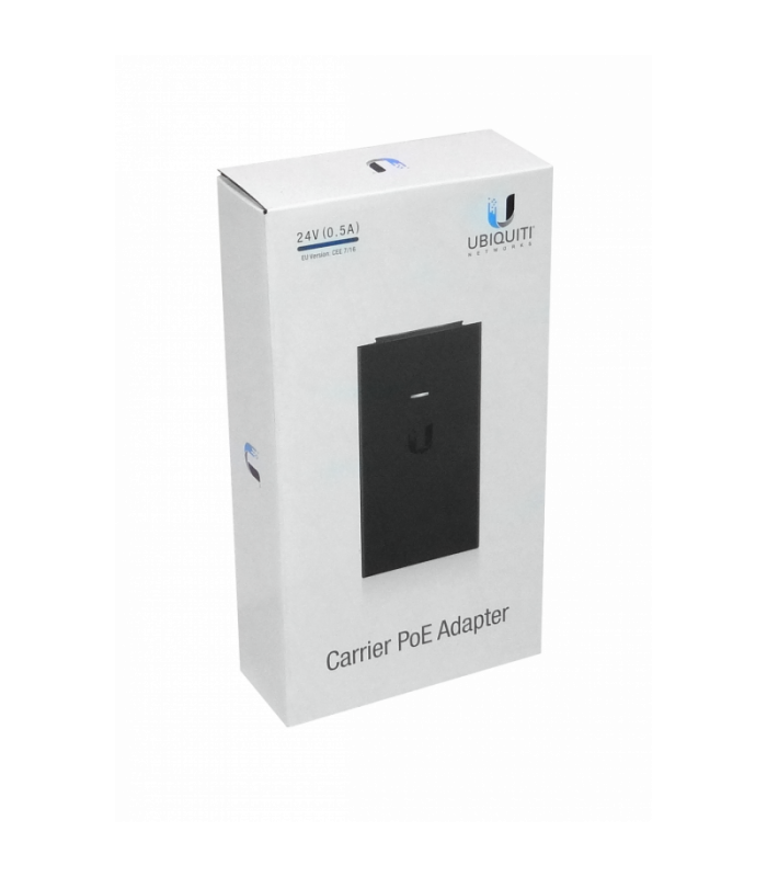 ADAPTADOR UBIQUITI POE 24V 0.5A (12W) POWER INJECTOR 100-240V~ US 50-60Hz GIGABIT LAN POE-24-12W-G