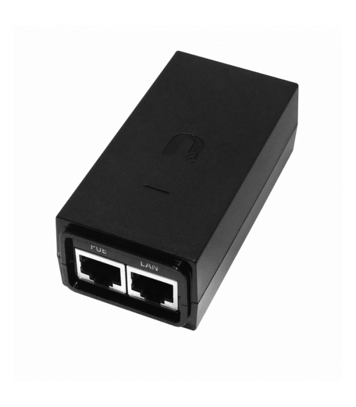ADAPTADOR UBIQUITI POE 24V 0.5A (12W) POWER INJECTOR 100-240V~ US 50-60Hz GIGABIT LAN POE-24-12W-G