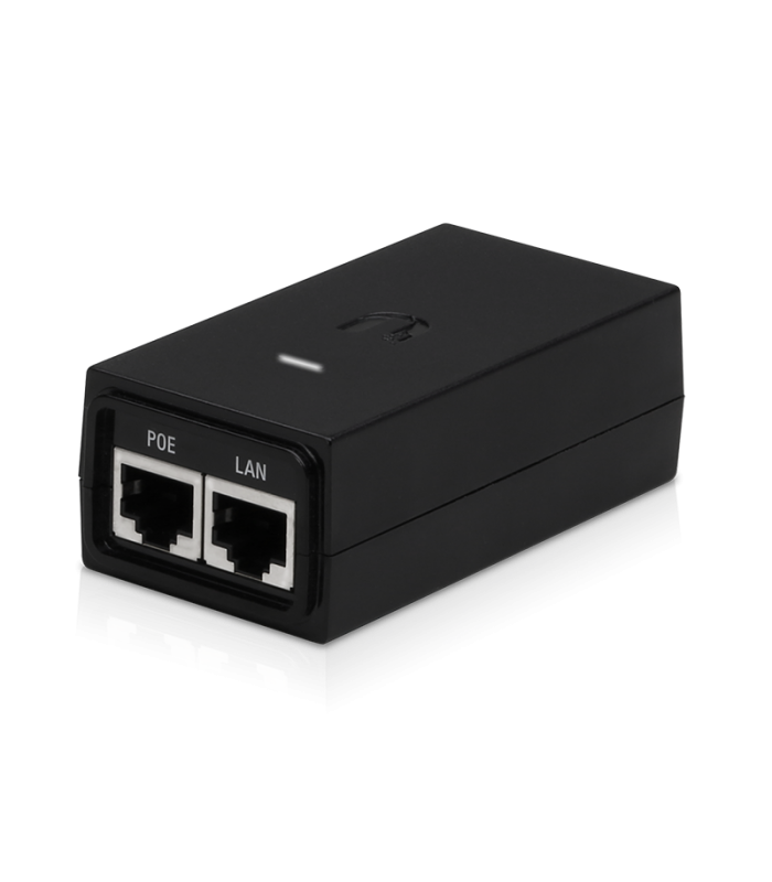 ADAPTADOR UBIQUITI POE 24V 0.5A (12W) POWER INJECTOR 100-240V~ US 50-60Hz GIGABIT LAN POE-24-12W-G