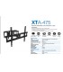 SOPORTE XTECH XTA-475 GIRATORIO TV DE 32" A 70" LCD Y LED 50KG GIRO 180° BK