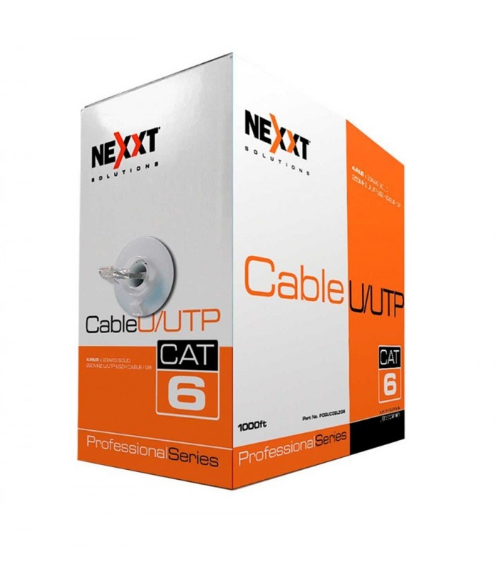 CABLE NEXXT UTP CAT6 4-PAIR CREMA 1000Mbps/1Gbps 250Mhz AB356NXT01