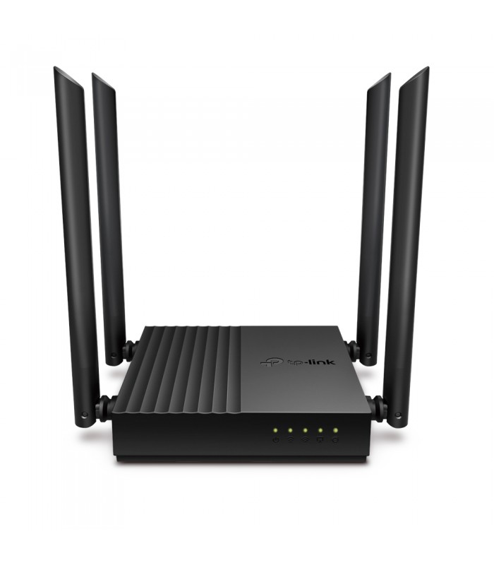ROUTER TP-LINK ARCHER C64 V1 AC1200/MU-MIMO 2.4&5GHz/400MPPS+867MBPS/4ANTENAS/IPTV-IPV6/4-PTOS GIGABIT/MR/MAP