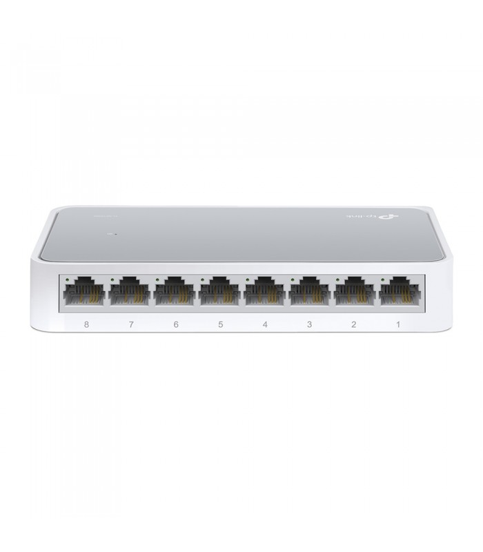SWITCH TP-LINK TL-SF1008D 8PORT RJ45 10/100Mbps/AUTO/PLUG-PLAY/HASTA 200Mbps/ESCRITORIO