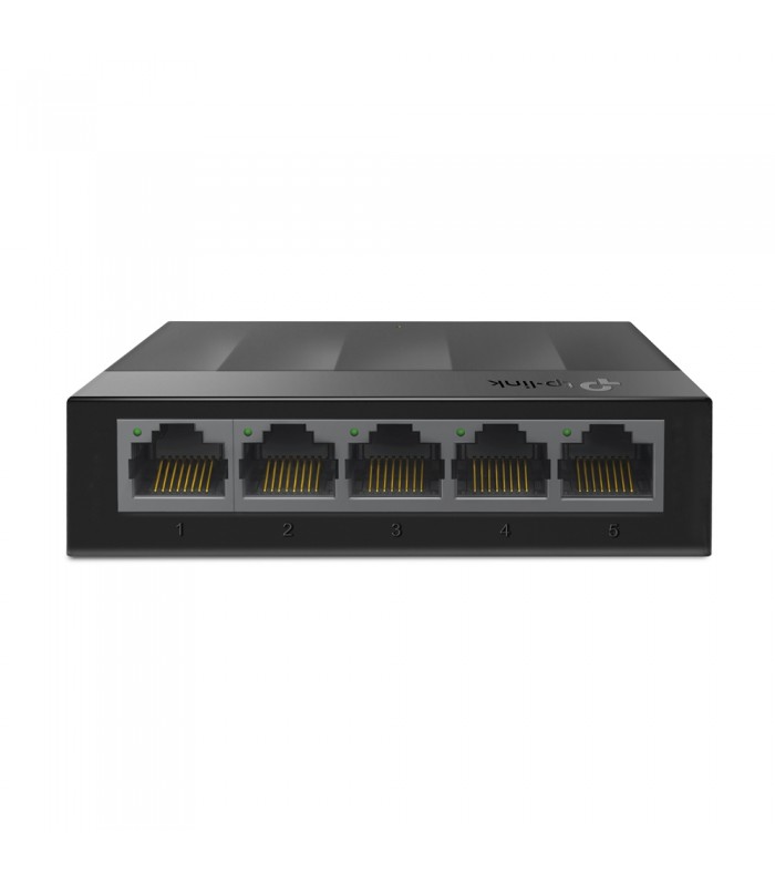 SWITCH TP-LINK LS1005G 5PORT RJ45 10/100/1000Mbps/AUTO/PLUG-PLAY/HASTA 10Gbps/GIGABIT/METALICO/ESCRITORIO