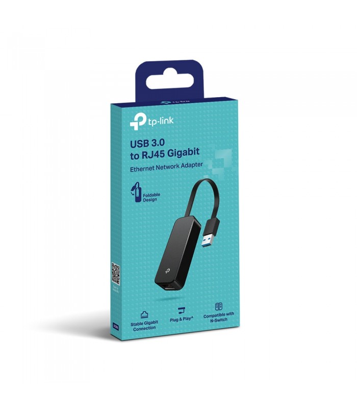 ADAPTADOR RED TP-LINK UE306 USB 3.0 A RJ45 GIGABIT X1 HEMBRA BK