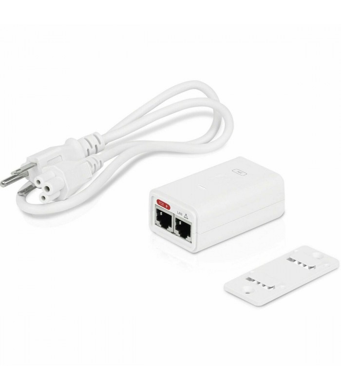 ADAPTADOR UBIQUITI POE 48V 0.32A (15W) POWER INJECTOR 100-240V~ US 50-60Hz GIGABIT LAN 802.3AF U-POE-AF WH