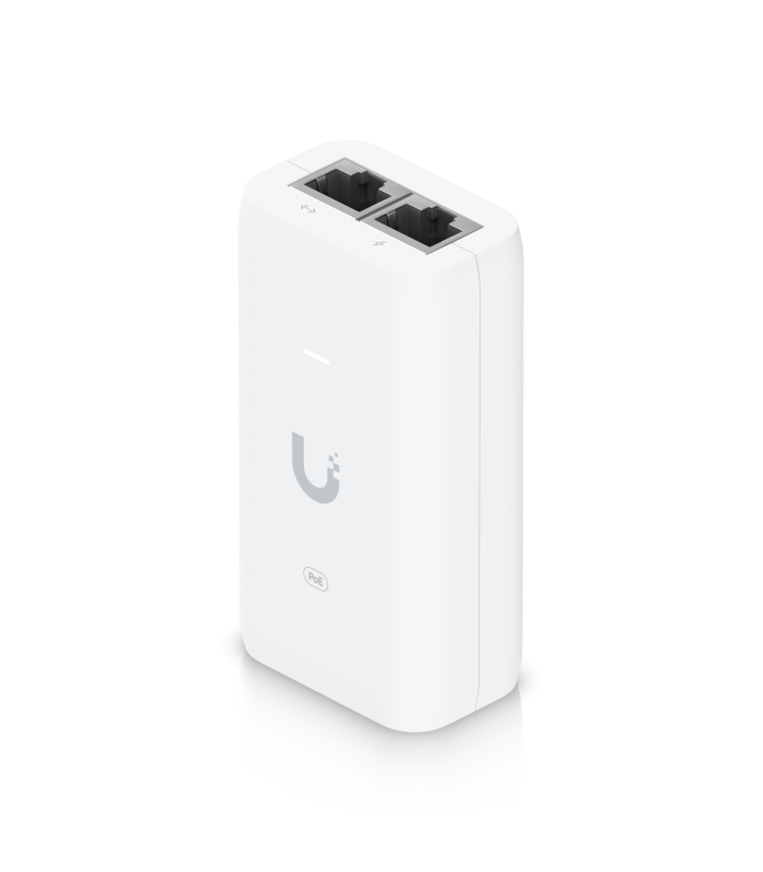 ADAPTADOR UBIQUITI POE 48V 0.32A (15W) POWER INJECTOR 100-240V~ US 50-60Hz GIGABIT LAN 802.3AF U-POE-AF WH