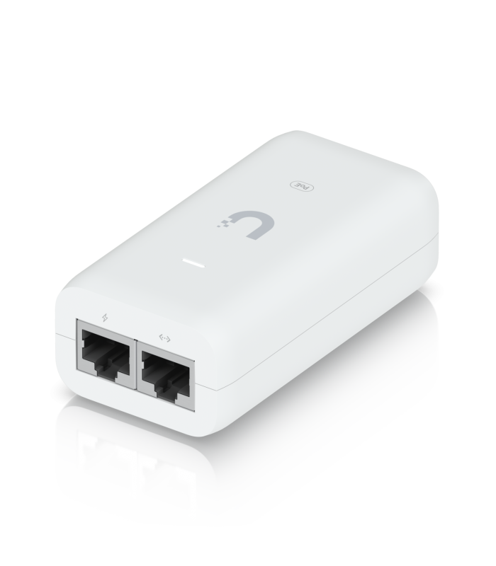 ADAPTADOR UBIQUITI POE 48V 0.32A (15W) POWER INJECTOR 100-240V~ US 50-60Hz GIGABIT LAN 802.3AF U-POE-AF WH
