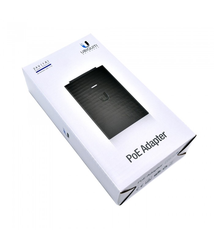 ADAPTADOR UBIQUITI POE 24V 1A (24W) POWER INJECTOR 100-240V~ US 50-60Hz GIGABIT LAN POE-24-24W-G (Hi-Power)