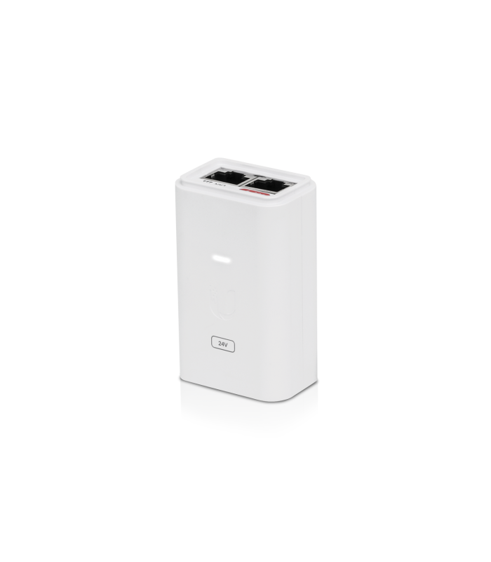 ADAPTADOR UBIQUITI POE 24V 0.3A (7W) POWER INJECTOR 100-240V~ US 50-60Hz GIGABIT LAN POE-24-7W-G-WH (Low-Power)