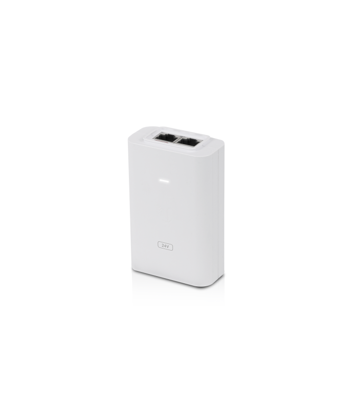 ADAPTADOR UBIQUITI POE 24V 0.3A (7W) POWER INJECTOR 100-240V~ US 50-60Hz GIGABIT LAN POE-24-7W-G-WH (Low-Power)
