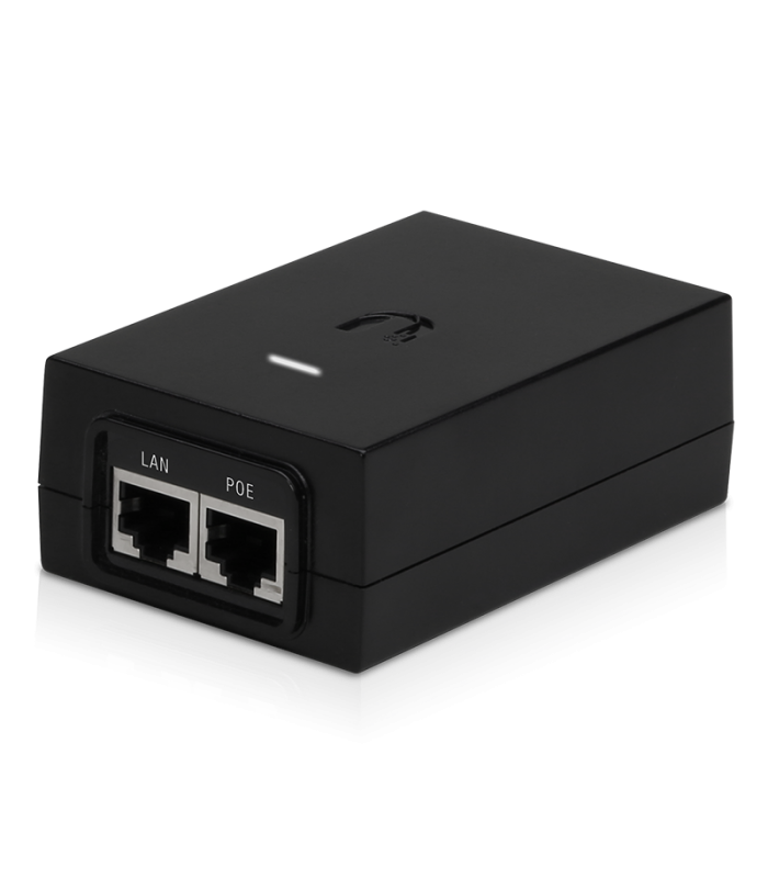 ADAPTADOR UBIQUITI POE 48V 0.5A (24W) POWER INJECTOR 100-240V~ US 50-60Hz GIGABIT LAN POE-48-24W-G