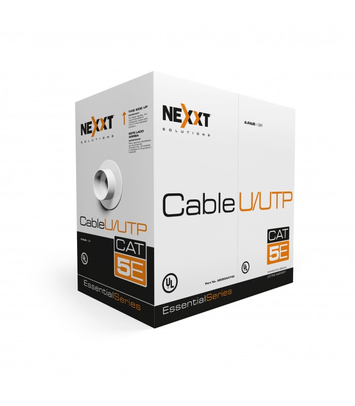CABLE NEXXT UTP CAT5E 4-PAIR GRIS 100Mbps 24AWG 100Mhz CM AB355NXT31