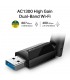 ADAPTADOR TP-LINK ARCHER T3U PLUS AC1300 USB-A INALÁMBRICO 2.4/5GHz 400-867Mbps/G-180°/MU-MIMO/USB 3.0/1ANT/ALTA GAIN/ BK