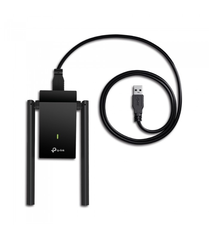 ADAPTADOR TP-LINK ARCHER T4U PLUS AC1300 USB-A INALÁMBRICO 2.4/5GHz 400-867Mbps/G-180°/MU-MIMO/USB 3.0/2ANT/5dBi ALTA GAIN/ BK