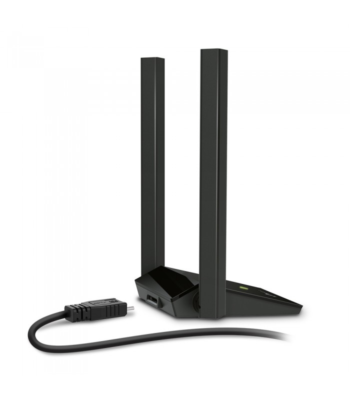 ADAPTADOR TP-LINK ARCHER T4U PLUS AC1300 USB-A INALÁMBRICO 2.4/5GHz 400-867Mbps/G-180°/MU-MIMO/USB 3.0/2ANT/5dBi ALTA GAIN/ BK