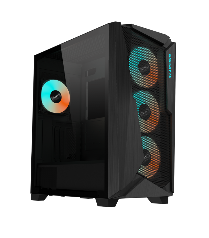 CASE GIGABYTE C301 GLASS V2/GB-C301G/POWER SW/USB 3.0X2/AUDIO/USB 3.1 Tipo-C x1/4 FAN ARGB/VIDRIO TEMPLADO/NO FUENTE/GA