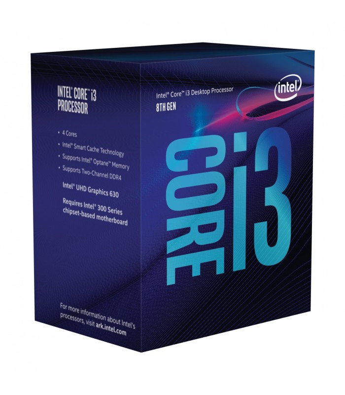 CPU INTEL i3-8100 3.60GHZ 4C 6MB LGA1151 65W Intel UHD Graphics 630 BX80684I38100 8TH GEN