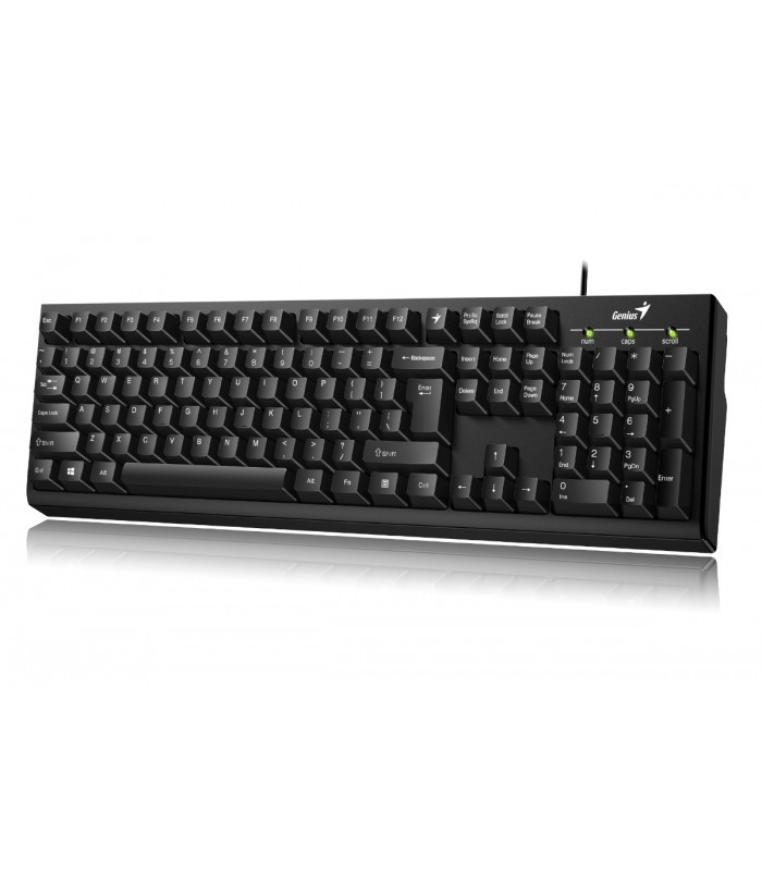TECLADO GENIUS SMART KB-100 USB-A ALAMBRICO 1.5M NEGRO ESPAÑOL PC