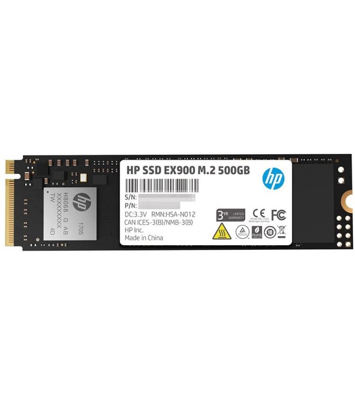 SSD HP EX900 500GB M.2 2280 NVMe PCIe 3.0 x4 Gen 3 3D NAND TLC / TBW 200 / 2100-1500/RW 2YY44AAABB