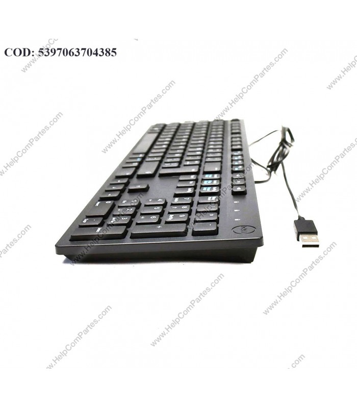 TECLADO DELL KB216-BK-LTN USB-A ALAMBRICO PC NEGRO ES LATINO 580-ADRC ORIG.