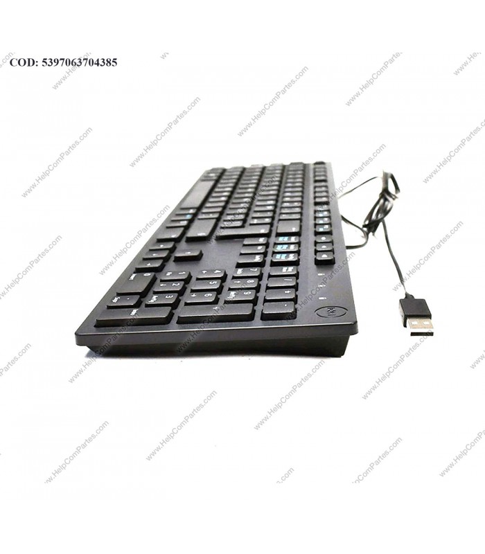 TECLADO DELL KB216-BK-LTN USB-A ALAMBRICO PC NEGRO ES LATINO 580-ADRC ORIG.