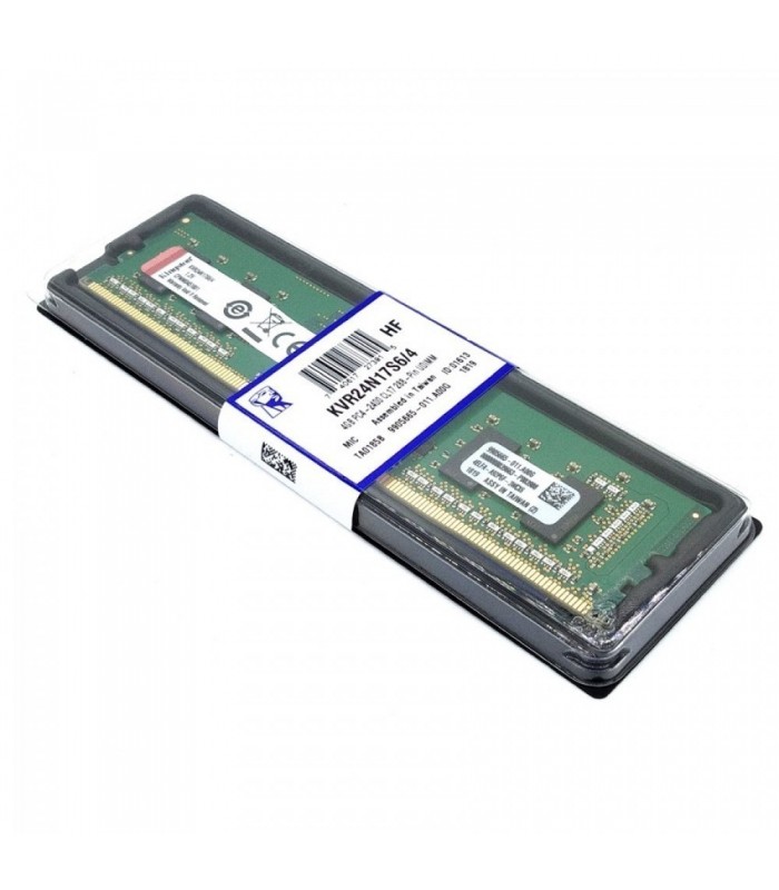 MEMORIA KINGSTON 4GB DDR4 2400MHz UDIMM Non-ECC 1.2V CL17 288PIN PC KVR24N17S6/4