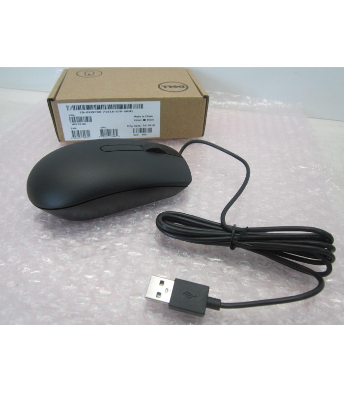 MOUSE DELL MS116-BK USB ALAMBRICO 1000Dpi PC NEGRO 065K5F ORIG.