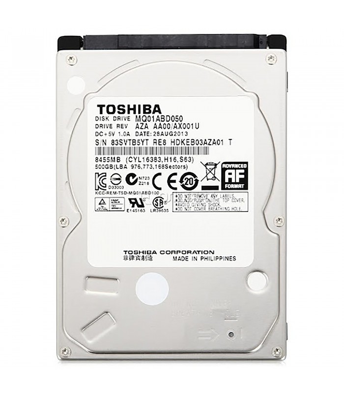 HDD TOSHIBA 500GB 2.5" 9.5 mm /5400RPM/SATA/8MB/ NOTEBOOK (DS)