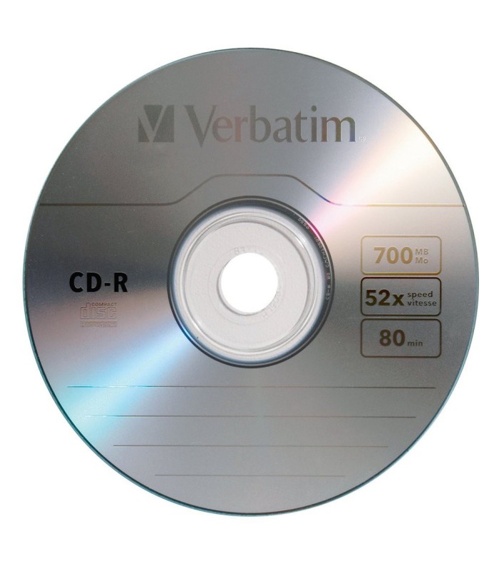 CD-R VERBATIM 80MIN/ 700MB/52X SPLINDLE