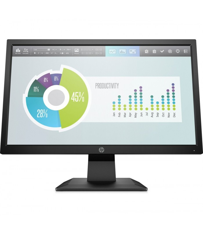 MONITOR HP P204V 19.5" LED HD+ 1600X900 A 60Hz/200N/VGA/HDMI/BK/5RD66AAABM 3Y