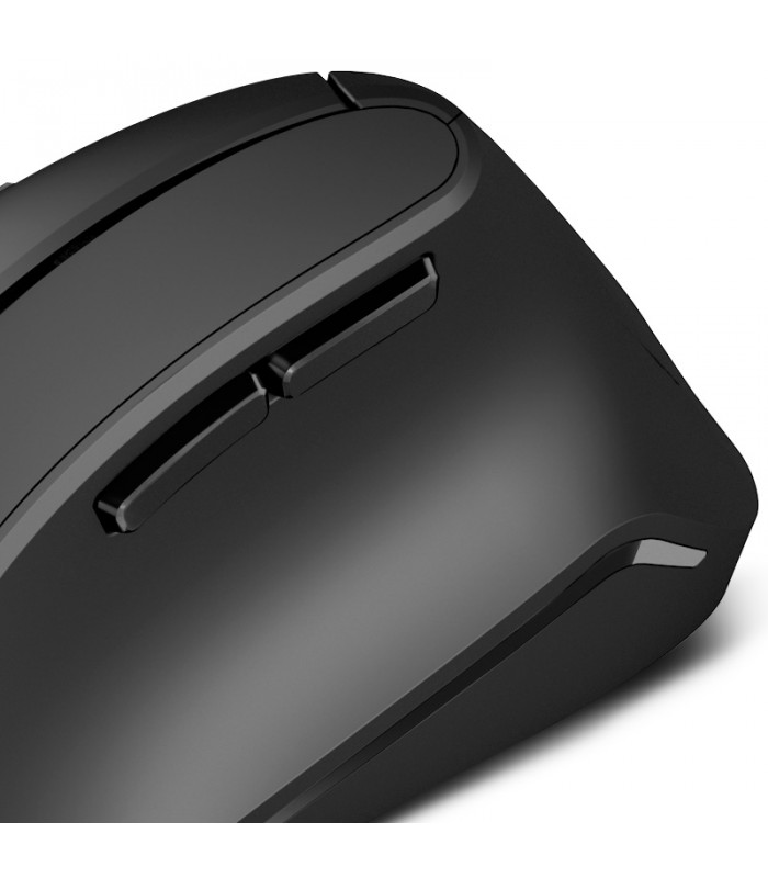 MOUSE KLIP XTREME KMO-506 KROWN ERGONOMICO VERTICAL 6BOTONES USB ALAMBRICO PC NEGRO