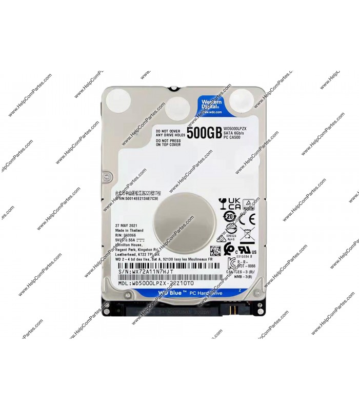 HDD WD BLUE 500GB 2.5" 7MM SATA III, 6GBIT/S, 5400RPM, 128MB CACHE NOTEBOOK 778186-005