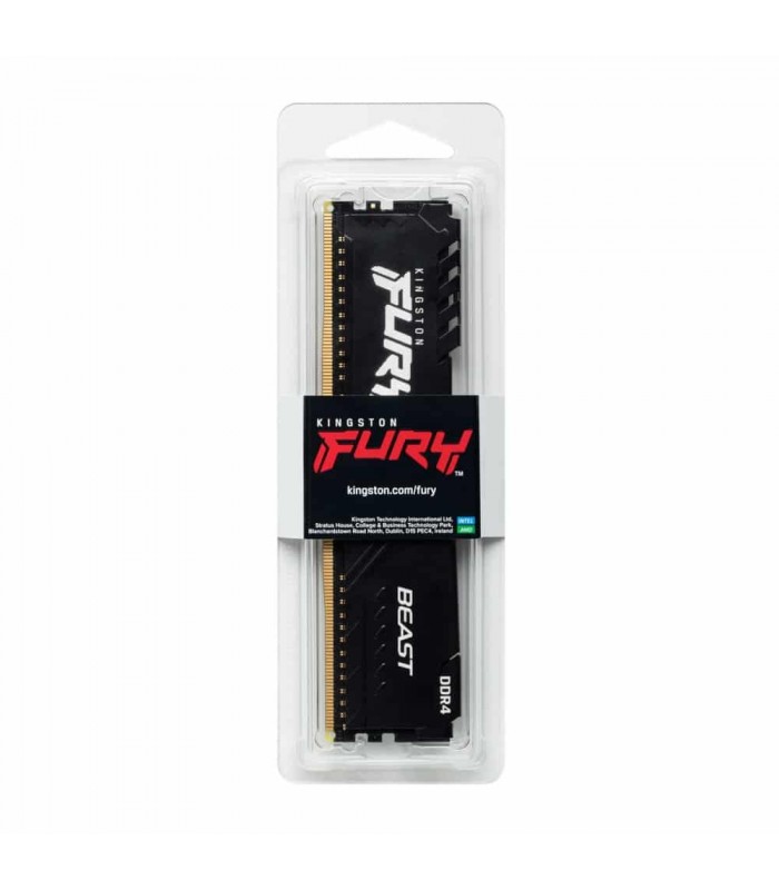 MEMORIA KINGSTON FURY BEAST 8GB DDR4 2666MHz UDIMM Non-ECC CL16 PC 1.2V 288PIN KF426C16BB/8
