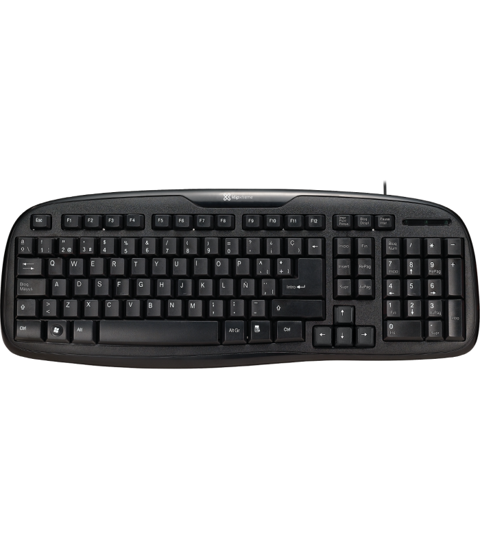 TECLADO KLIP XTREME KKS-050S USB-A ALAMBRICO ERGONOMICO NEGRO ESPAÑOL PC