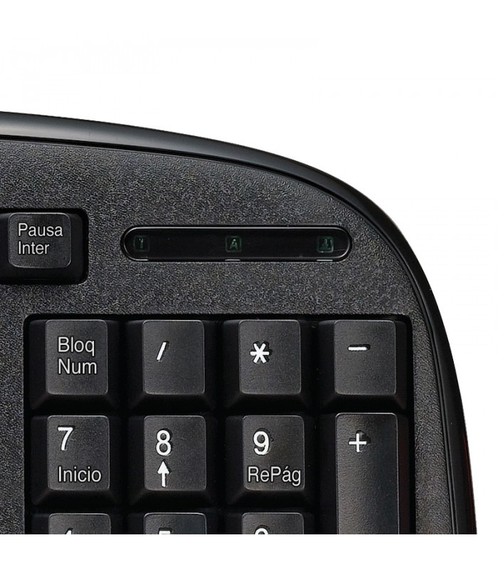 TECLADO KLIP XTREME KKS-050S USB-A ALAMBRICO ERGONOMICO NEGRO ESPAÑOL PC