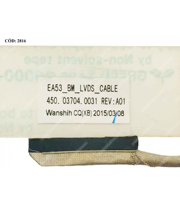 FLEX LCD ACER ASPIRE ES1-512 ES1-531 ES1-571 EXTENSA 2508 2519 2530 GATEWAY NE512 SERIES 450.03704.0031 40PIN ORIG.