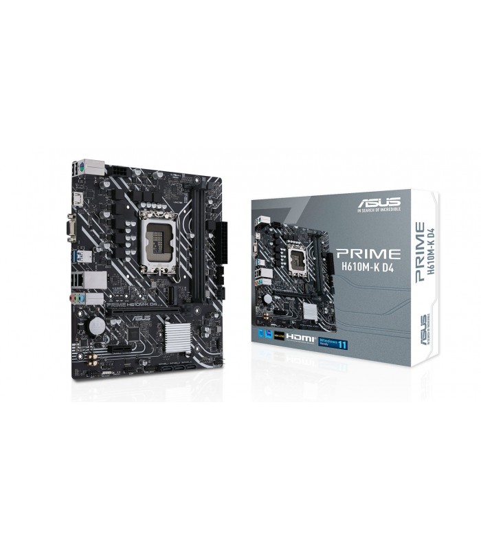 MBO ASUS PRIME H610M-K D4 /LGA1700/2X DDR4 3200/1xPS/2 /4X SATA/6X USB/1X VGA/1X HDMI/1X PCIE/1X M.2/ 12TH 13TH 14TH