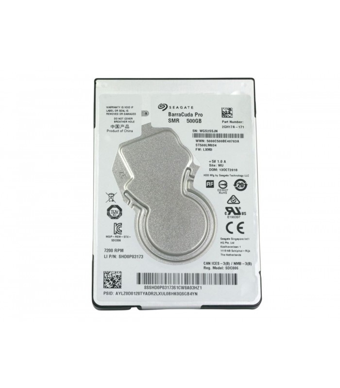 HDD SEAGATE BARRACUDA PRO 500GB 2.5" 7MM SATA III,6GBIT /7200RPM /S 128MB CACHE  NOTEBOOK