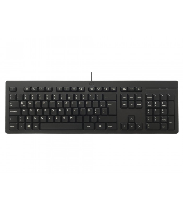 TECLADO HP 125-BK USB-A ALAMBRICO / NEGRO / PC LA / 266C9AAABM / ORIG.
