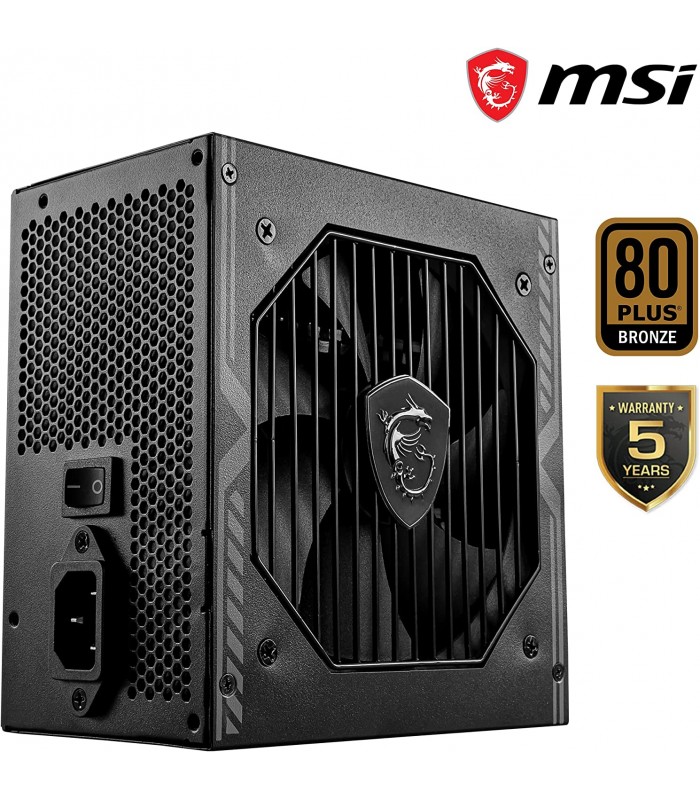 FUENTE DE PODER MSI MAG A650BN 650W REALES/80 PLUS BRONCE/ATX 20+4X1/EPS 4+4X1/PCI-E 6+2 X2/SATAX5/MOLEX X2/FDDX1