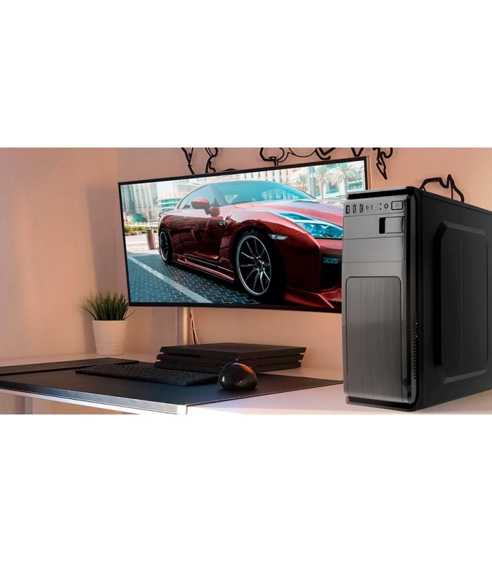 CASE XTECH XTQ-209 ATX/MATX 600W/NEGRO TORRE/POWER/RESET/2xUSB 2.0/MIC/ PC / CS512GNC12