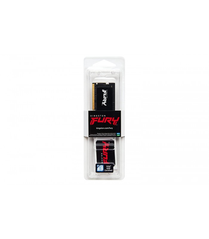 MEMORIA KINGSTON FURY IMPACT 16GB DDR5 4800MHZ SODIMM Non-ECC 1.1V CL40 262PIN BLACK/ KF548S38IB-16