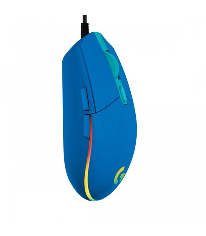 MOUSE LOGITECH G203 USB-A ALAMBRICO RGB LIGHTSYNC GAMING AZUL ARM/OPTICO/6BOTONES P./8000DPI/ 2.1M PC 910-005792 