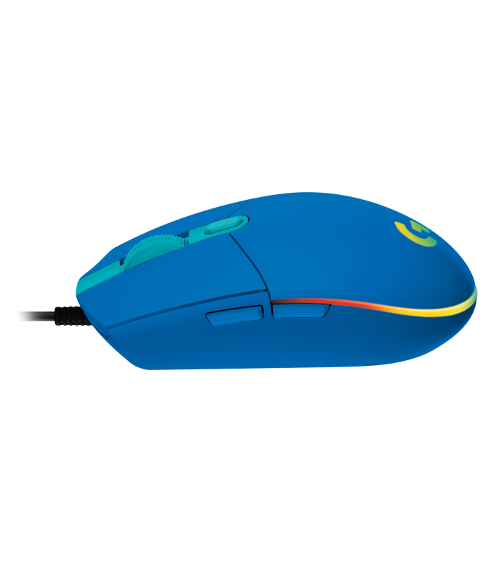 MOUSE LOGITECH G203 USB-A ALAMBRICO RGB LIGHTSYNC GAMING AZUL ARM/OPTICO/6BOTONES P./8000DPI/ 2.1M PC 910-005792 