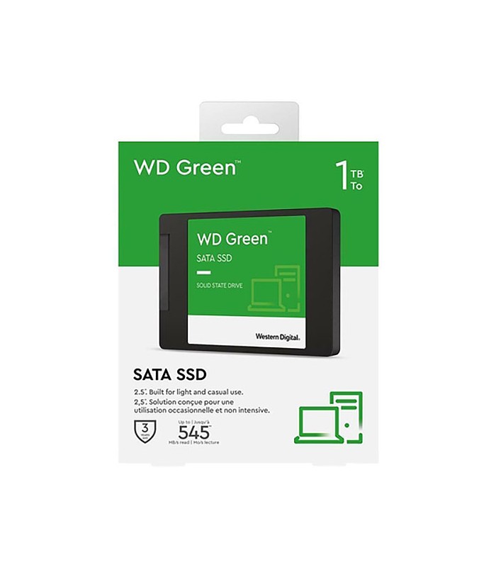 SSD WD GREEN 1TB 2.5"/7mm SATA III 6GB/S, 545MB/s R - WDS100T3G0A-00NA50